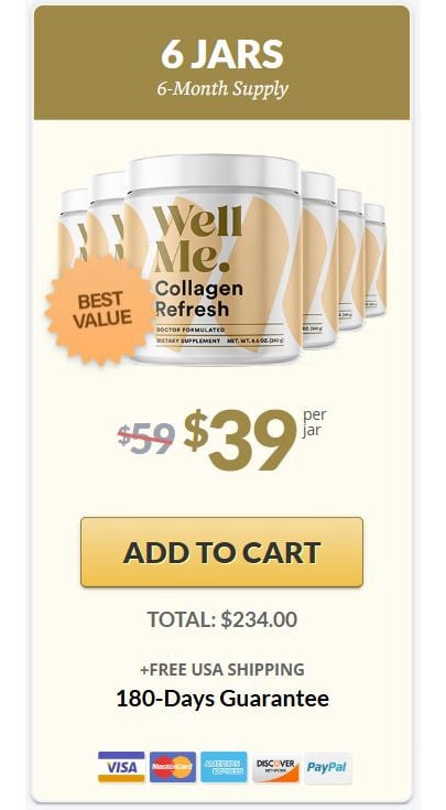 Collagen refresh 6 Jar